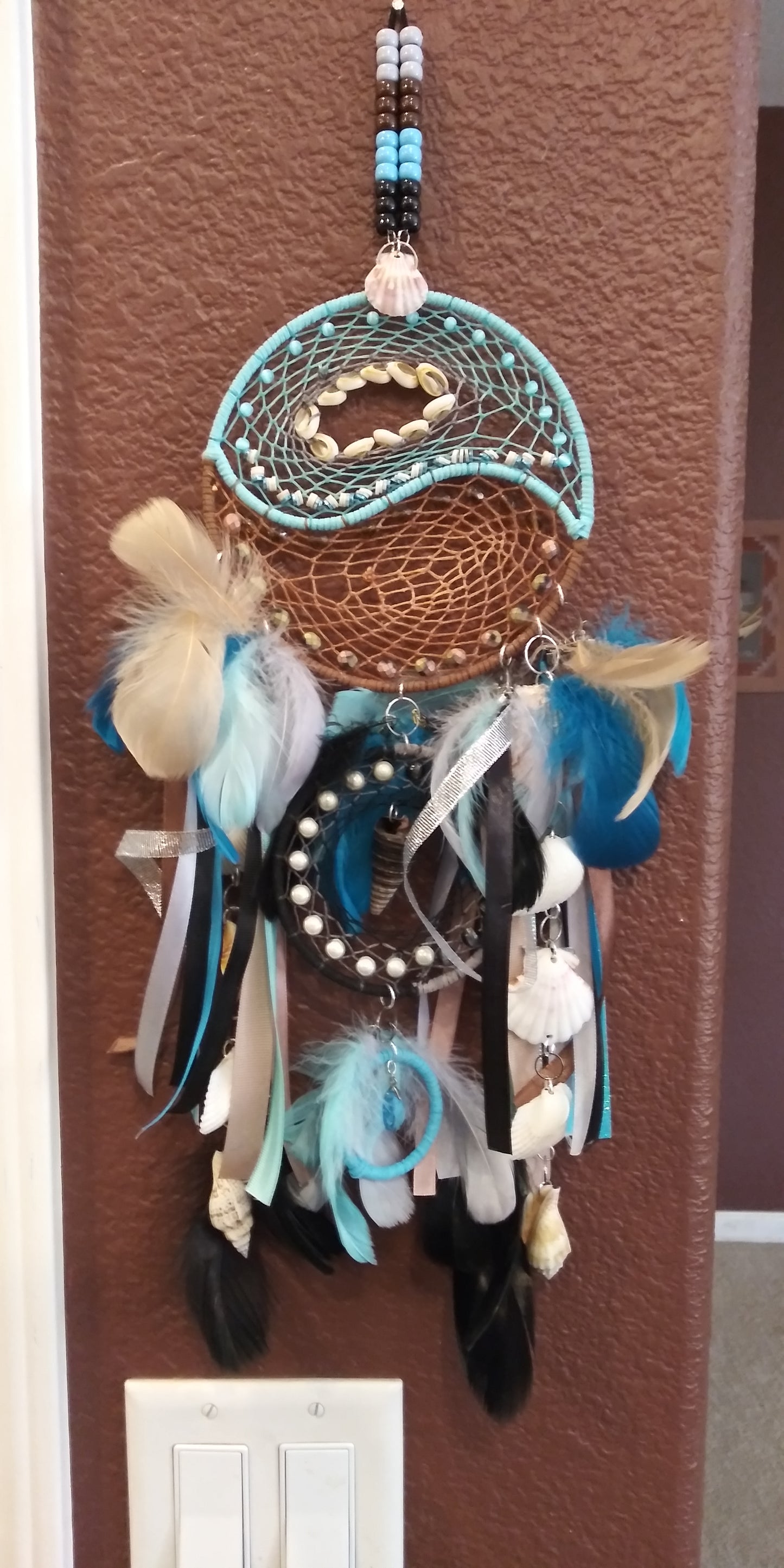 Ocean Theme Dream Catcher - Yin Yang Coastal Edition by Tabu