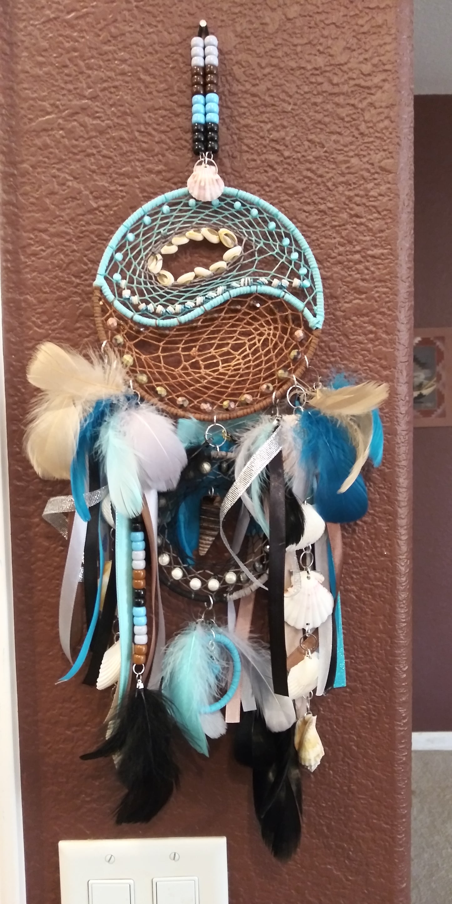 Ocean Theme Dream Catcher - Yin Yang Coastal Edition by Tabu