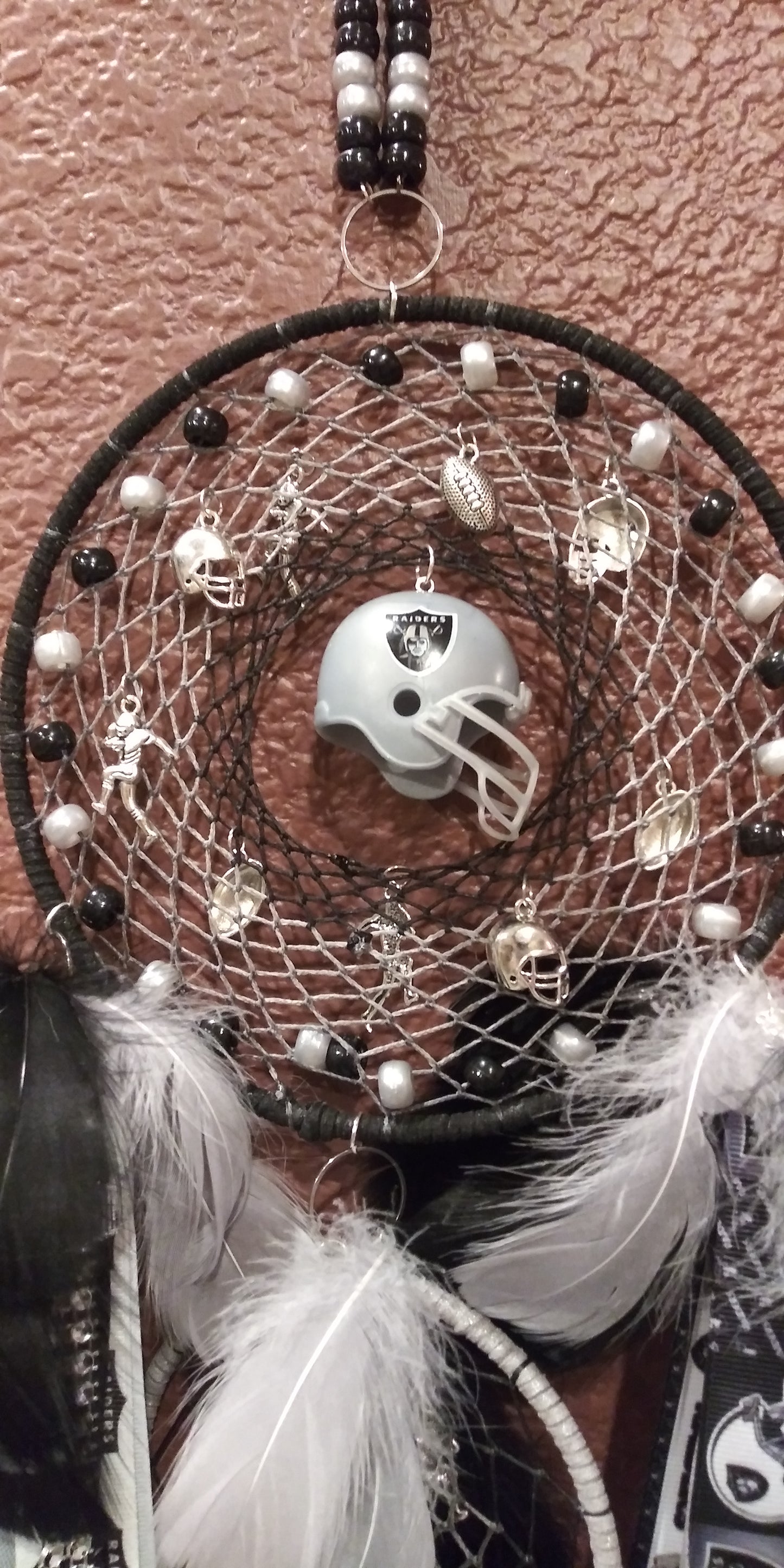 Las Vegas Raiders Dream Catcher - Handcrafted by Tabu