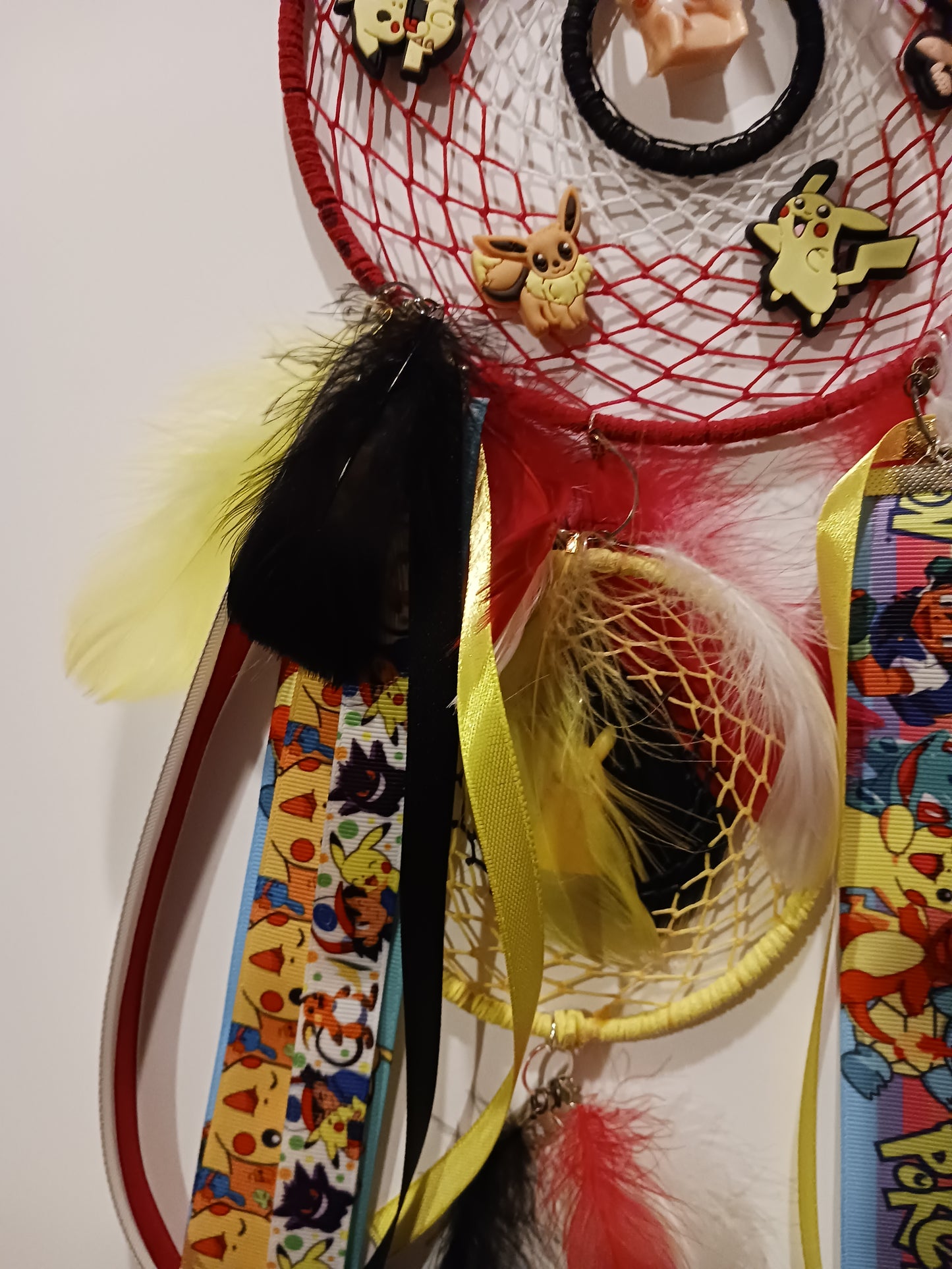 Pokémon Dream Catcher with Pikachu Charm - Handcrafted by Tabu