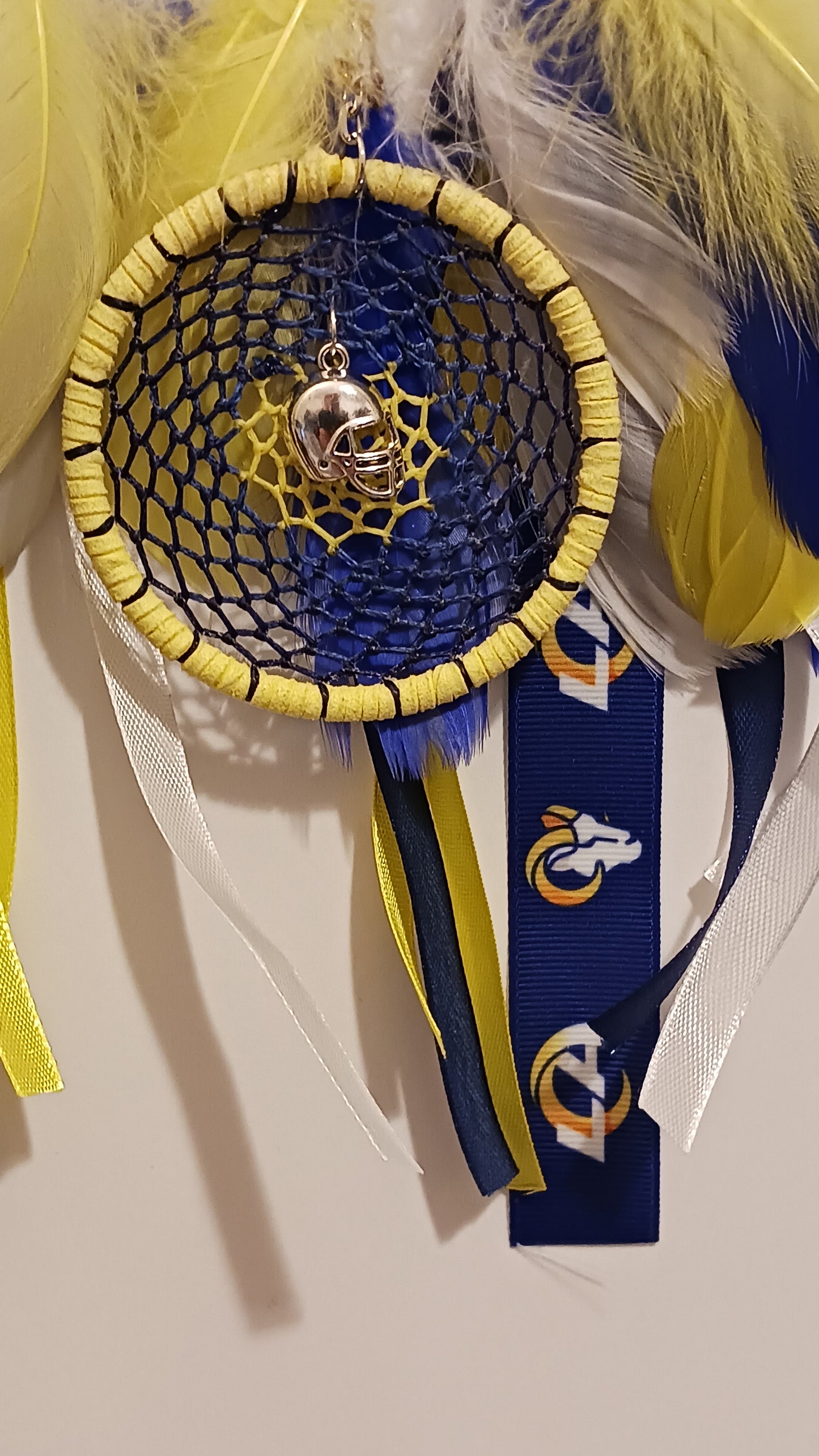 Los Angeles Rams Blue Dream Catcher - Handcrafted by Tabu