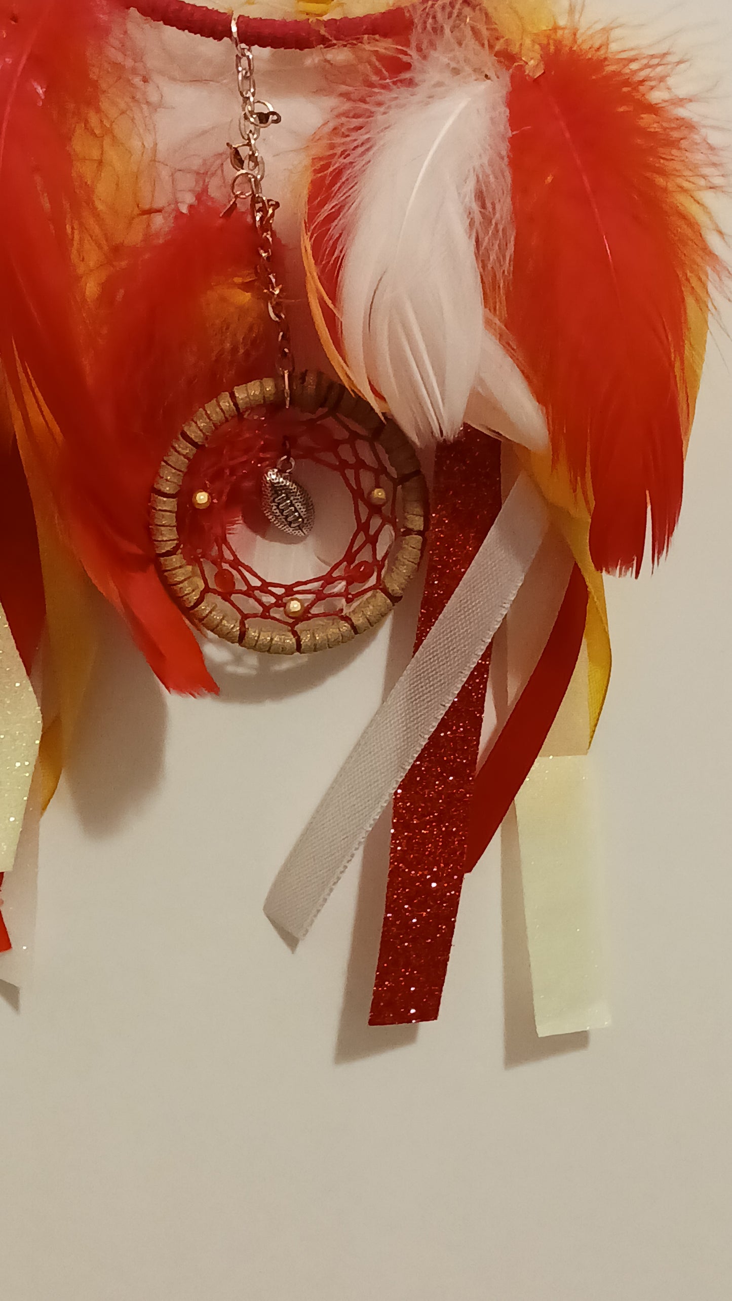 Kansas City Chiefs Red Dream Catcher - Handcrafted by Tabu