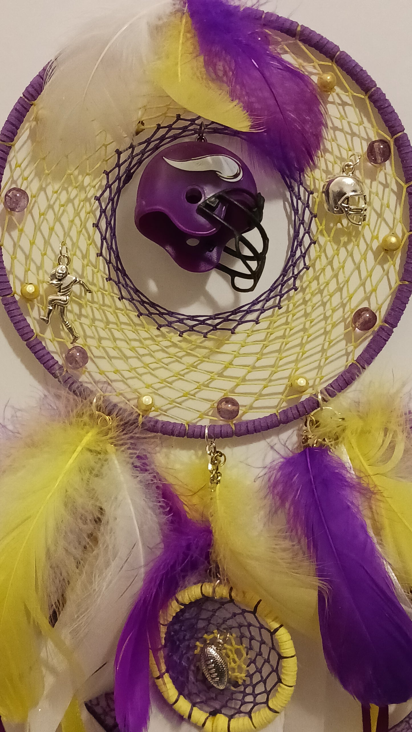 Minnesota Vikings Purple Dream Catcher - Handcrafted by Tabu