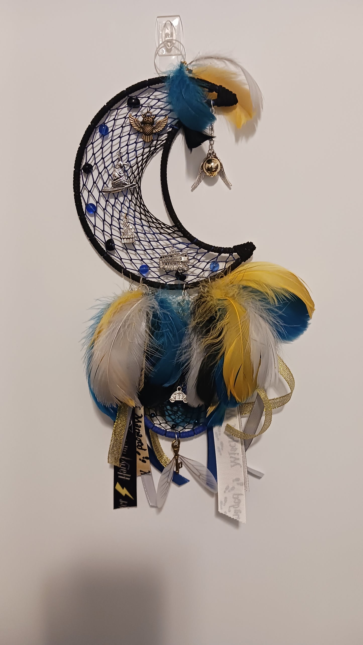 Ravenclaw Halfmoon Dream Catcher - Handcrafted by Tabu