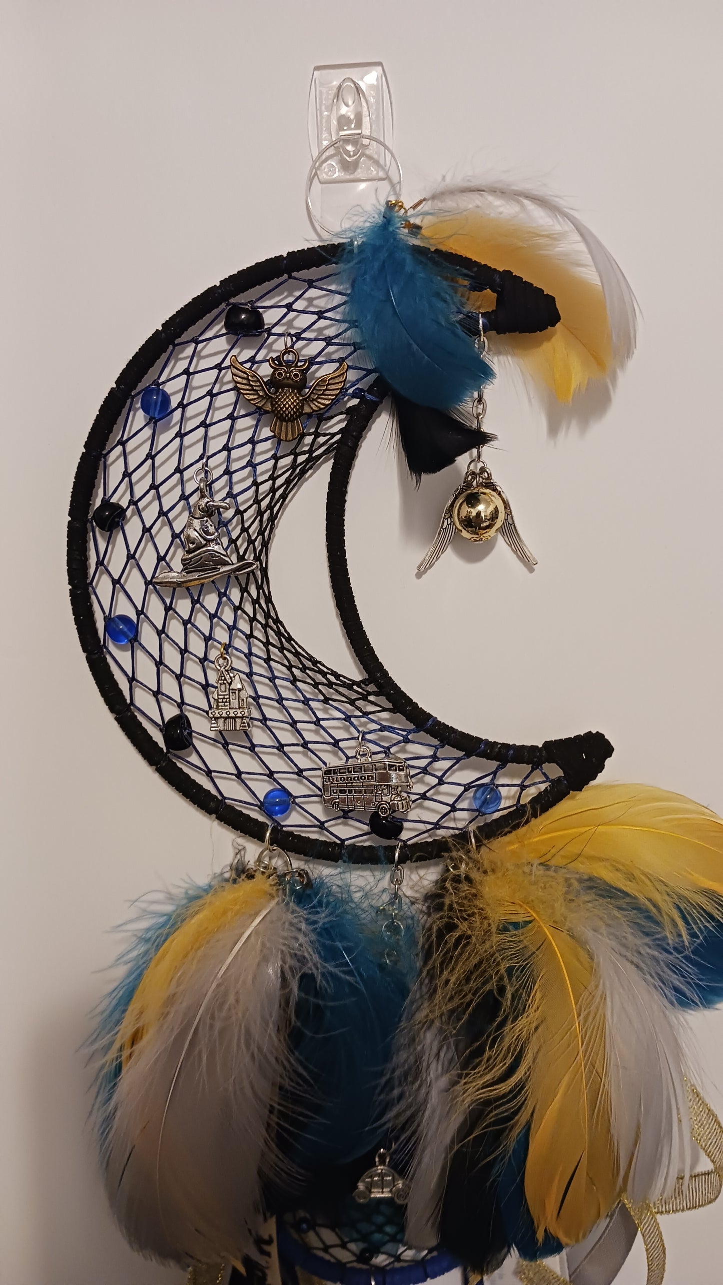 Ravenclaw Halfmoon Dream Catcher - Handcrafted by Tabu