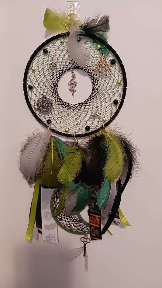 Slytherin Two-Piece Dream Catcher - Handcrafted by Tabu