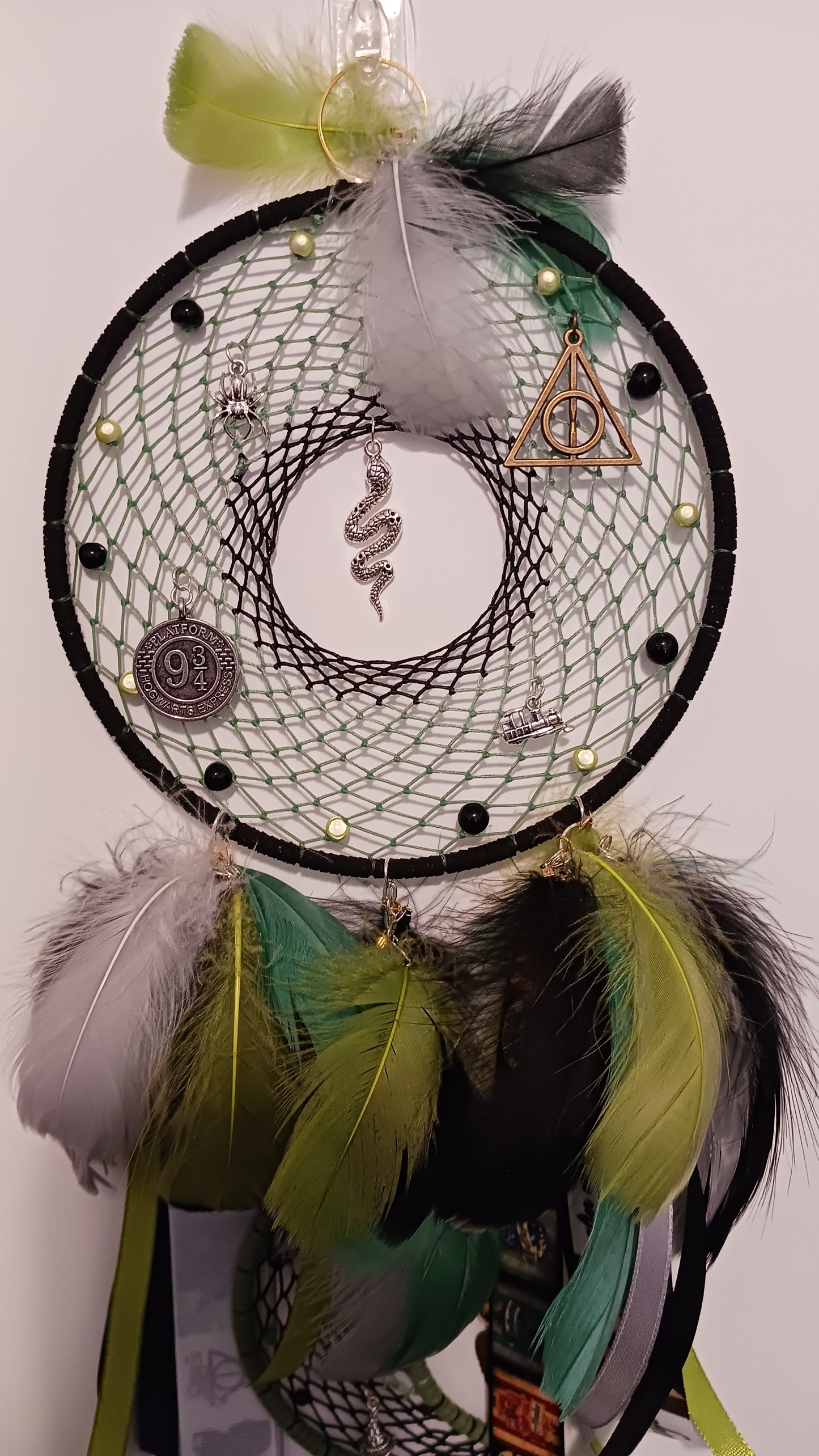 Slytherin Two-Piece Dream Catcher - Handcrafted by Tabu