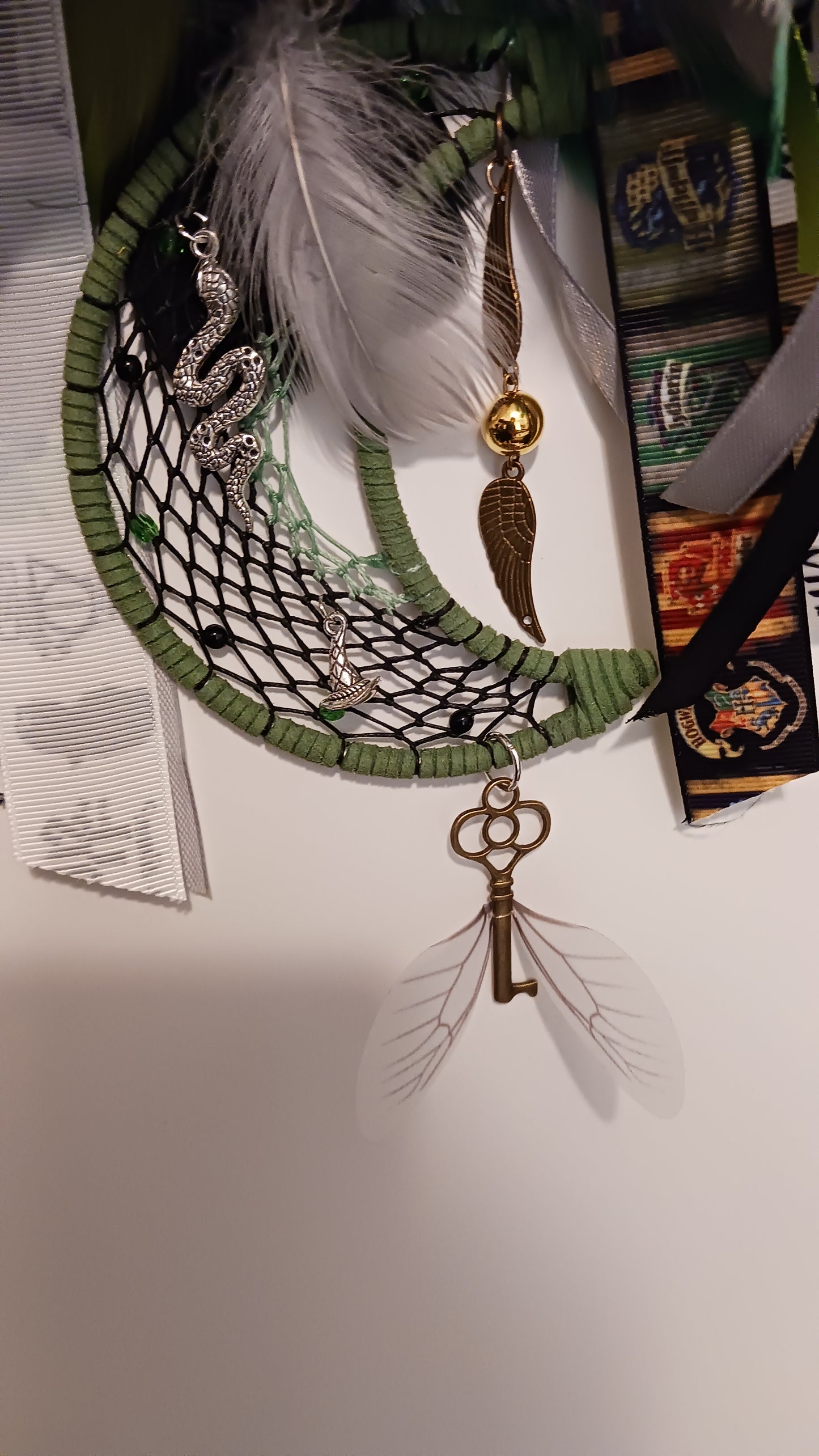 Slytherin Two-Piece Dream Catcher - Handcrafted by Tabu