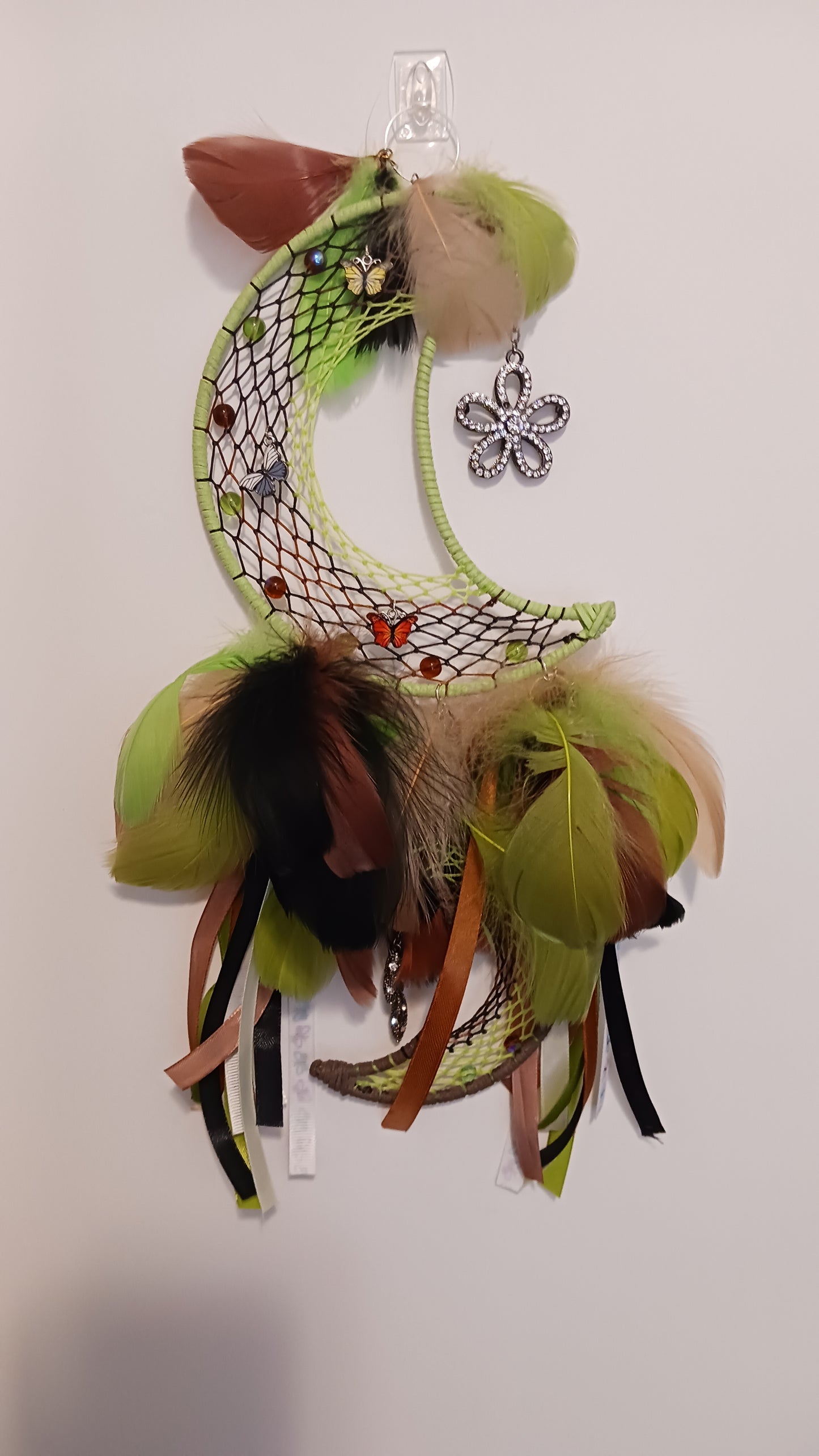 Butterfly Halfmoon Dream Catcher - Nature's Elegance Edition by Tabu