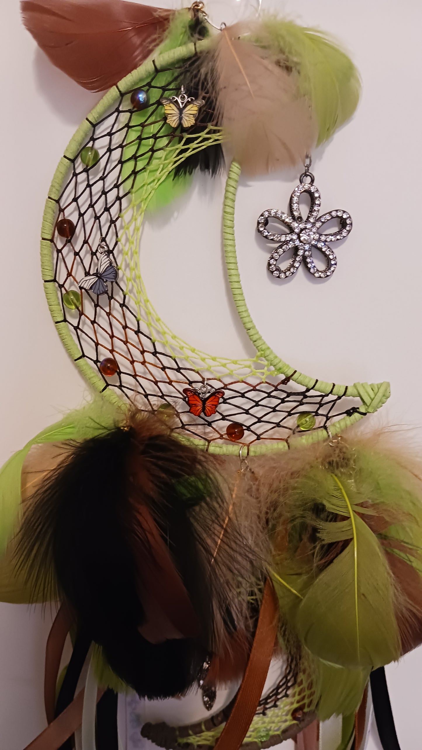 Butterfly Halfmoon Dream Catcher - Nature's Elegance Edition by Tabu