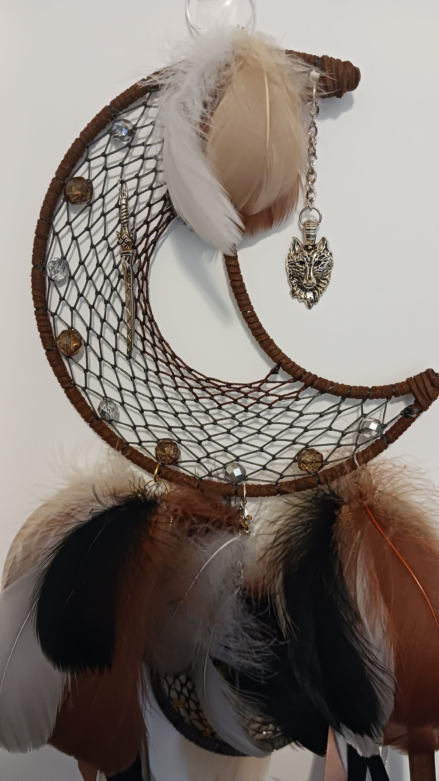 Winter is Coming: House Stark Halfmoon Dream Catcher - Northern Heritage Edition by Tabu