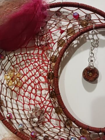 San Francisco 49ers Halfmoon Dream Catcher - Handcrafted by Tabu