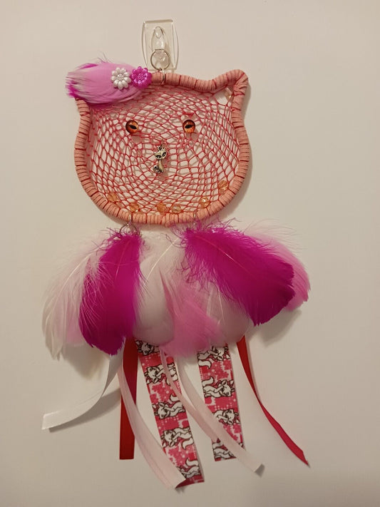 Hello Kitty Pink Kitty Dream Catcher Petite Charm Edition - Handcrafted by Tabu