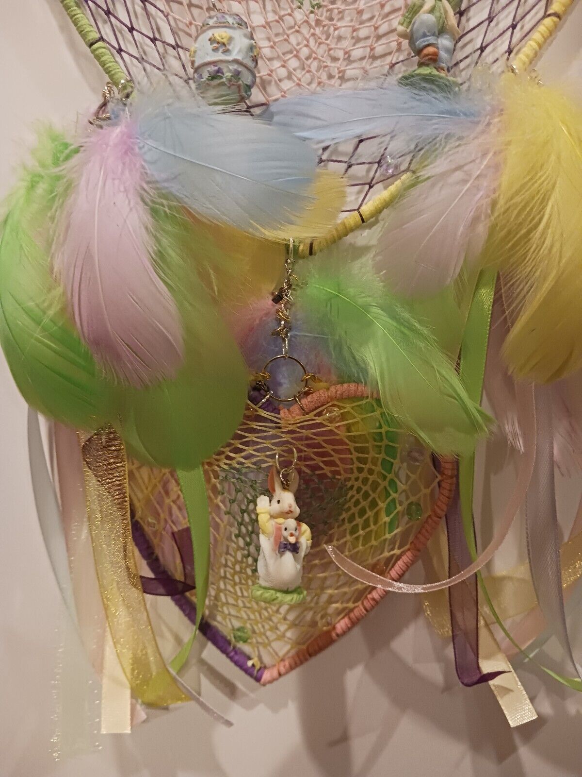 Easter Holiday Heart Dream Catcher - Handcrafted by Tabu