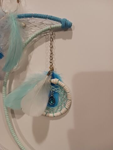 Three Loves Halfmoon Dream Catcher - A Unique Creation by Tabu