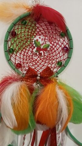 Candy Cane Ornament Dream Catcher - Festive Spirit Edition by Tabu