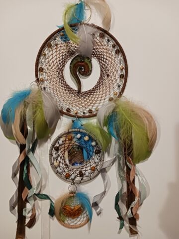 "Question of Mind and Body" Dream Catcher - A Meditative Creation by Tabu