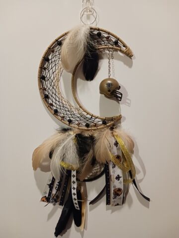 New Orleans Saints Halfmoon Dream Catcher - Gridiron Spirit Edition by Tabu