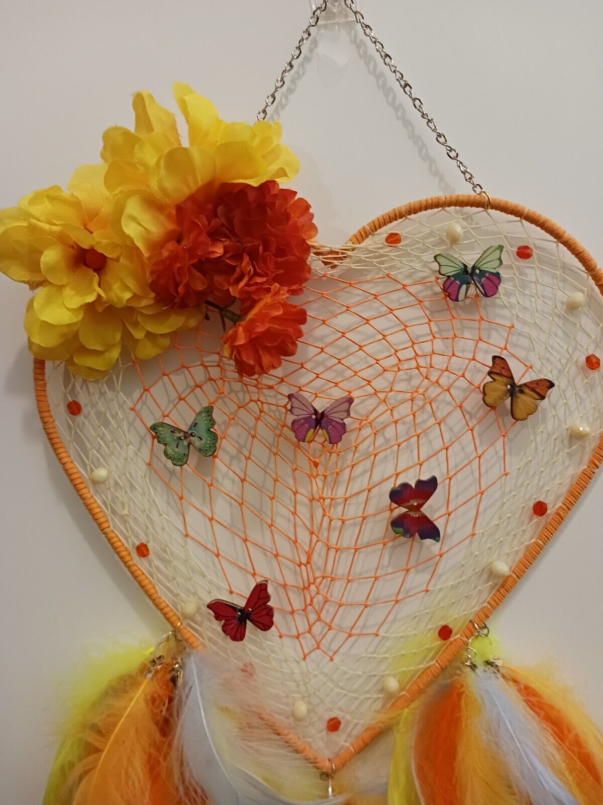 Autumn Butterfly Dream Catcher - Handcrafted by Tabu