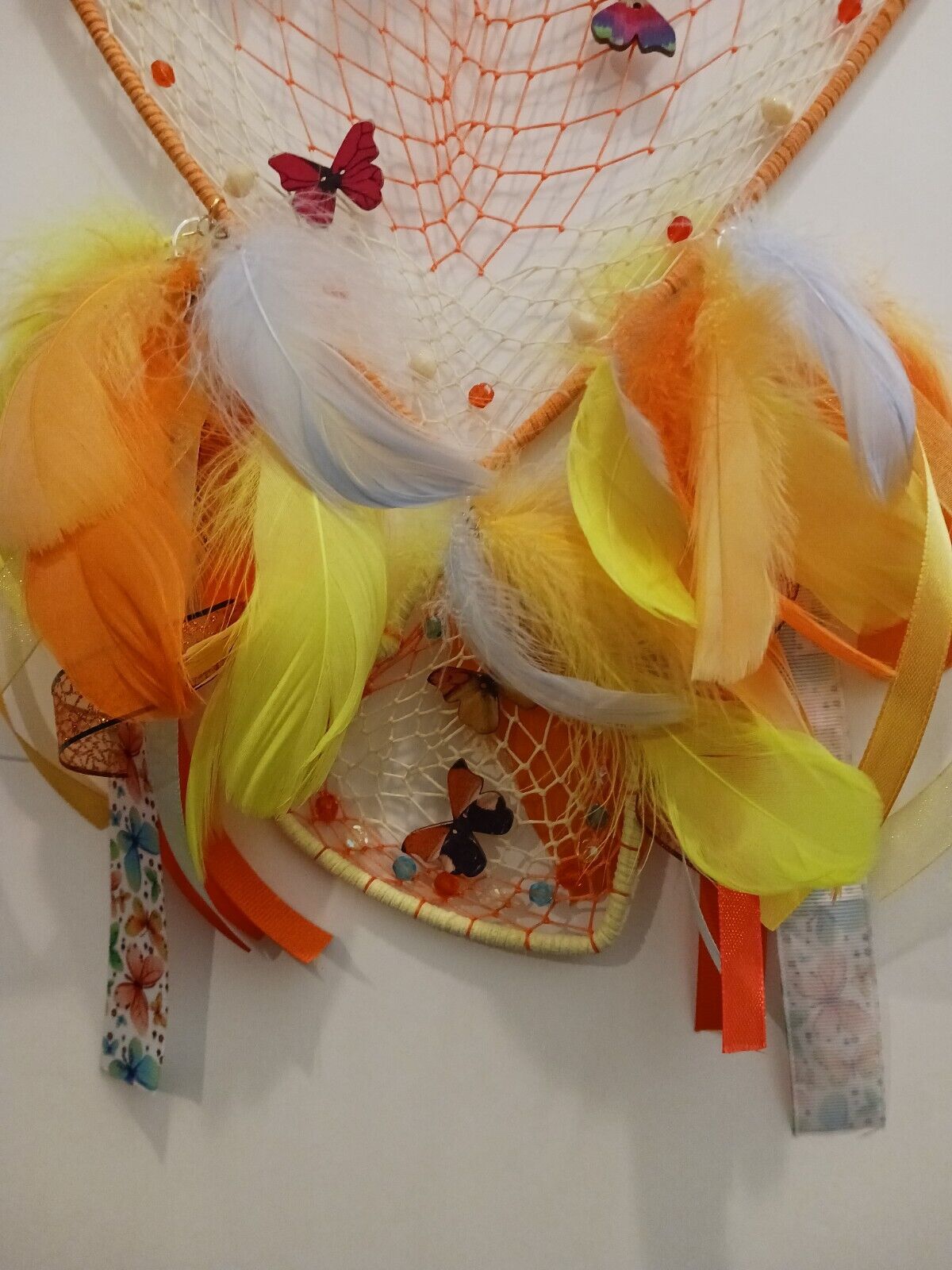 Autumn Butterfly Dream Catcher - Handcrafted by Tabu